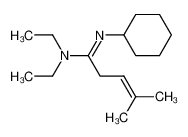 N,N-diethyl-N'-cyclohexyl-4-methyl-3-pentenamidine_79791-60-9