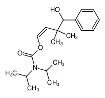(Z)-N,N-Diisopropylcarbamidsaeure-(4-hydroxy-3,3-dimethyl-4-phenyl-1-butenylester)_79792-82-8