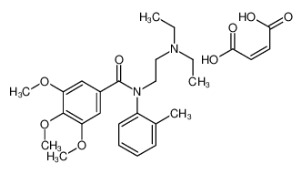 diethyl-[2-(2-methyl-N-(3,4,5-trimethoxybenzoyl)anilino)ethyl]azanium,(Z)-4-hydroxy-4-oxobut-2-enoate_79796-08-0