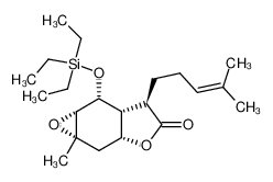 (1aR,2R,2aR,3R,5aR,6aS)-6a-Methyl-3-(4-methyl-pent-3-enyl)-2-triethylsilanyloxy-hexahydro-1,5-dioxa-cyclopropa[f]inden-4-one_79802-67-8