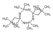 2,2,4,6,6,8-Hexamethyl-4,8-bis-trimethylsilanylmethyl-2λ5,4λ5,6λ5,8λ5-[1,3,5,7,2,4,6,8]tetrazatetraphosphocine_79806-94-3