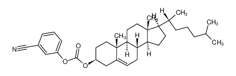 Carbonic acid 3-cyano-phenyl ester (3S,8S,9S,10R,13R,14S,17R)-17-((R)-1,5-dimethyl-hexyl)-10,13-dimethyl-2,3,4,7,8,9,10,11,12,13,14,15,16,17-tetradecahydro-1H-cyclopenta[a]phenanthren-3-yl ester_79824-90-1