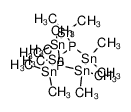 Dodecamethyl-1λ3,4λ3-diphospha-2,3,5,6,7,8-hexastannabicyclo[2.2.2]octan_79828-13-0