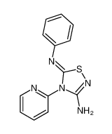 3-Amino-5-phenylimino-4-(2-pyridyl)-4,5-dihydro-1,2,4-thiadiazole_79834-31-4