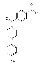 (4-nitrophenyl)(4-(p-tolyl)piperazin-1-yl)methanone_79834-41-6