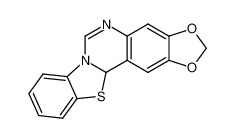 12aH-Benzothiazolo(3,2-c)-1,3-dioxolo(4,5-g)quinazoline_79835-14-6