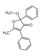2-methoxy-5-methyl-2,4-diphenylfuran-3(2H)-one_79841-20-6