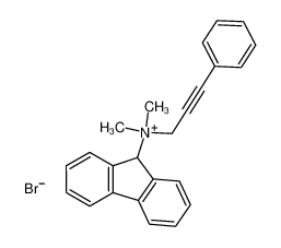 (9-fluorenyl)dimethyl-(3-phenylprop-2-ynyl)ammonium bromide_79841-43-3