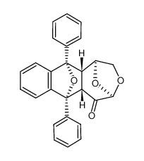 rac-(1R,4S,5aR,6S,11R,11aR)-6,11-diphenyl-1,2,5a,6,11,11a-hexahydro-1,4:6,11-diepoxynaphtho[2,3-d]oxepin-5(4H)-one_79849-67-5