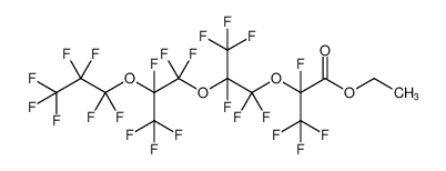 ethyl 2,3,3,3-tetrafluoro-2-(1,1,2,3,3,3-hexafluoro-2-(1,1,2,3,3,3-hexafluoro-2-(perfluoropropoxy)propoxy)propoxy)propanoate_79851-30-2