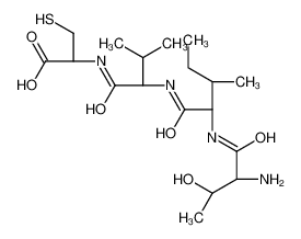 (2R)-2-[[(2S)-2-[[(2S,3S)-2-[[(2S,3R)-2-amino-3-hydroxybutanoyl]amino]-3-methylpentanoyl]amino]-3-methylbutanoyl]amino]-3-sulfanylpropanoic acid_798540-12-2