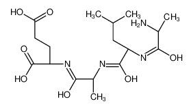 (2S)-2-[[(2S)-2-[[(2S)-2-[[(2S)-2-aminopropanoyl]amino]-4-methylpentanoyl]amino]propanoyl]amino]pentanedioic acid_798540-80-4