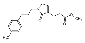 3-[2-oxo-1-(3-p-tolyl-propyl)-2,5-dihydro-1H-pyrrol-3-yl]-propionic acid methyl ester_798544-44-2