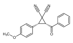 rel-(2R,3R)-2-benzoyl-3-(4-methoxyphenyl)cyclopropane-1,1-dicarbonitrile_798546-88-0