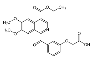 1-(3-carboxymethoxybenzoyl)-6,7-dimethoxy-isoquinoline-4-carboxylic acid ethyl ester_798563-01-6