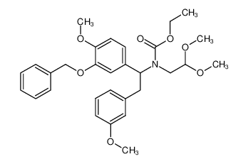 [1-(3-benzyloxy-4-methoxy-phenyl)-2-(3-methoxy-phenyl)-ethyl]-(2,2-dimethoxy-ethyl)-carbamic acid ethyl ester_798564-67-7