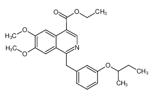 1-(3-sec-butoxy-benzyl)-6,7-dimethoxy-isoquinoline-4-carboxylic acid ethyl ester_798565-52-3