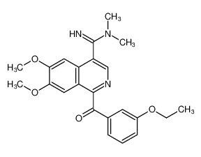 1-(3-ethoxybenzoyl)-6,7-dimethoxy-N,N-dimethylisoquinoline-4-carboximidamide_798565-80-7