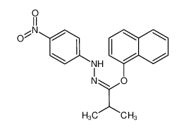naphthalen-1-yl N-(4-nitrophenyl)isobutyrohydrazonate_79864-64-5