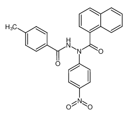 4-Methyl-benzoic acid N'-(naphthalene-1-carbonyl)-N'-(4-nitro-phenyl)-hydrazide_79864-68-9