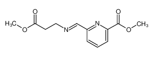 methyl 6(((2-methoxycarbonylethyl)imino)methyl)pyridine-2-carboxylate_79875-41-5