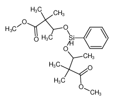 3-[(2-Methoxycarbonyl-1,2-dimethyl-propoxy)-phenyl-silanyloxy]-2,2-dimethyl-butyric acid methyl ester_79891-91-1