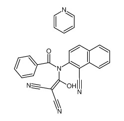 pyridinium salt of 1,1-dicyano-2-hydroxy-2-(N-benzoyl-1-cyano-2-naphthylamino)ethylene_79894-44-3