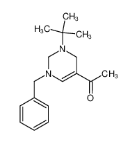 1-(1-Benzyl-3-tert-butyl-1,2,3,4-tetrahydro-pyrimidin-5-yl)-ethanone_79901-59-0
