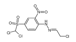 N-[2-Chloro-eth-(E)-ylidene]-N'-[4-(dichloro-methanesulfonyl)-2-nitro-phenyl]-hydrazine_79903-66-5