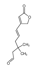 3-((E)-4,4-dimethyl-6-oxo-1-hexen-1-yl)-4-hydroxy-2-butenoic lactone_79919-74-7