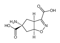 (3aS,5R,6aS)-5-amino-3a,5,6,6a-tetrahydro-4H-cyclopenta[d]isoxazole-3,5-dicarboxylic acid_799243-77-9