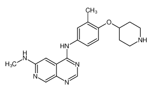 N6-methyl-N4-[3-methyl-4-(piperidin-4-yloxy)-phenyl]-pyrido[3,4-d]pyrimidine-4,6-diamine_799244-10-3