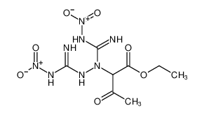 ethyl 2-(1,2-bis(N-nitrocarbamimidoyl)hydrazineyl)-3-oxobutanoate_79928-49-7