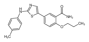 Benzamide, 5-[2-[(4-methylphenyl)amino]-5-thiazolyl]-2-propoxy-_799280-18-5