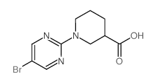1-(5-Bromopyrimidin-2-yl)piperidine-3-carboxylic acid_799283-93-5