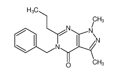 5-benzyl-1,3-dimethyl-6-propyl-1,5-dihydro-4H-pyrazolo[3,4-d]pyrimidin-4-one_799295-89-9