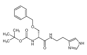 tert-butyl (R)-(1-((2-(1H-imidazol-4-yl)ethyl)amino)-3-(benzyloxy)-1-oxopropan-2-yl)carbamate_799297-60-2
