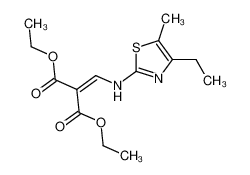 2-(2,2-Dicarbethoxyethenylamino)-4-ethyl-5-methylthiazole_79932-26-6