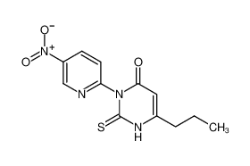 3-(5-nitropyridin-2-yl)-6-propyl-2-sulfanylidene-1H-pyrimidin-4-one_79932-97-1