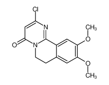 2-chloro-9,10-dimethoxy-6,7-dihydro-4H-pyrimido(2,1-a)isoquinolin-4-one_79937-21-6