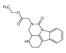 1-oxo-2-ethoxycarbonylmethyl-1H-2,3,3a,4,5,6-hexahydro-2,4,10b-triazafluoranthene_79940-98-0