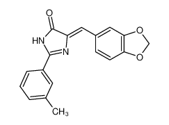 4-(3,4-Methylenedioxybenzylidene)-2-m-tolyl-2-imidazolin-5-one_79946-53-5