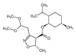 trans-4-menthyloxycarbonyl-3-(2,2-dimethoxyethyl)-5-methylisoxazoline_79952-67-3