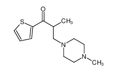 2-methyl-3-(4-methylpiperazin-1-yl)-1-thiophen-2-ylpropan-1-one_79961-00-5