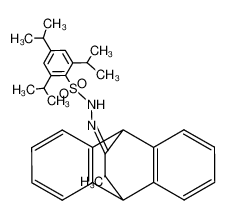 2,4,6-triisopropyl-N'-(12-methyl-9,10-dihydro-9,10-ethanoanthracen-11-ylidene)benzenesulfonohydrazide_79965-59-6