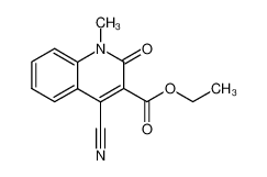 4-cyano-1,2-dihydro-1-methyl-2-oxo-3-quinoinecarboxylic acid ethyl ester_79966-21-5