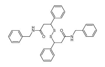N-Benzyl-3-(2-benzylcarbamoyl-1-phenyl-ethyldisulfanyl)-3-phenyl-propionamide_79967-85-4