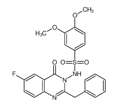 N-(2-benzyl-6-fluoro-4-oxoquinazolin-3(4H)-yl)-3,4-dimethoxybenzenesulfonamide_799798-00-8
