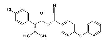 BENZENEACETIC ACID, 4-CHLORO-A-(1-METHYLETHYL)-, CYANO(4-PHENOXYPHENYL)METHYL ESTER, (R*,S*)-_79980-91-9