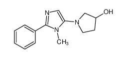 3-Pyrrolidinol, 1-(1-methyl-2-phenyl-1H-imidazol-5-yl)-_799814-01-0